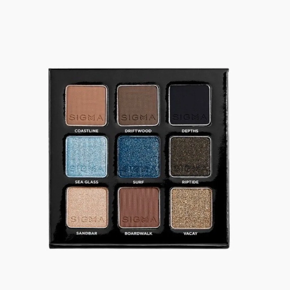 New Sigma Beauty — Beachy Eyeshadow Palette (9-Shade Compact / Full Size / NIB)